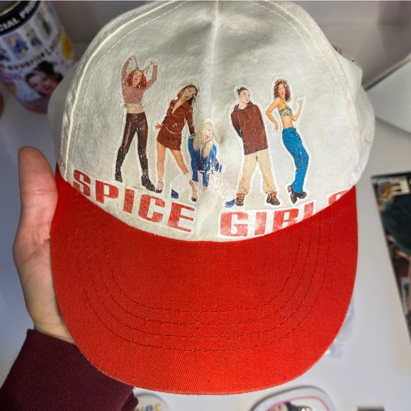 Vintage 90s Spice Girls Lot Gift-wrap Postcard Lollipop Tins Hat Mirror Pin Y2k - Picture 7 of 16